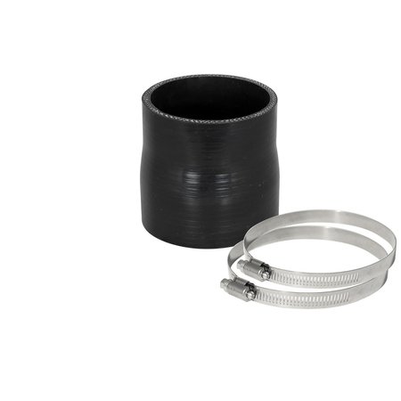 AFE Reducer, 3 Inch to 2-3/4 Inch Inside Diameter, Black, Silicone, With 2 Worm Gear Clamps 59-00056